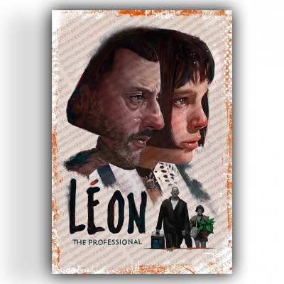 Leon The Professional Ahşap Retro Vintage Poster 