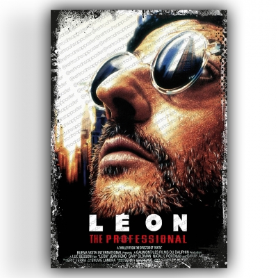 Leon The Professional Ahşap Retro Vintage Poster 