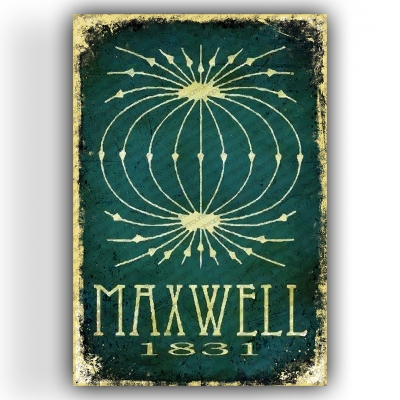 Maxwell Ahşap Retro Vintage Poster 