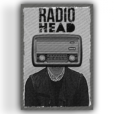 Radio Head Ahşap Retro Vintage Poster 