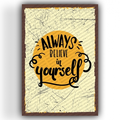 Always Ahşap Retro Vintage Poster 