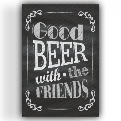 Good Beer Ahşap Retro Vintage Poster 