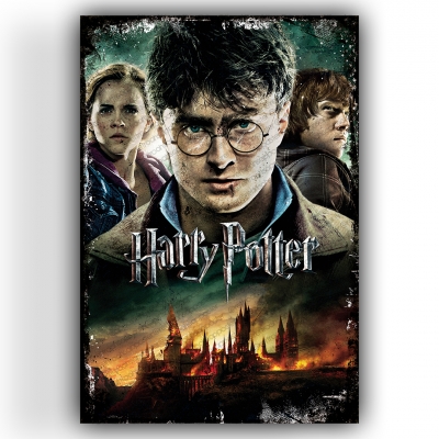 Harry Potter Ahşap Retro Vintage Poster 