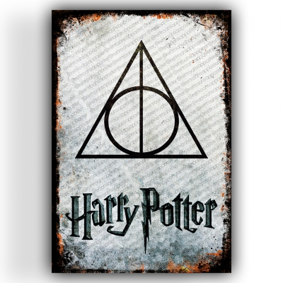 Harry Potter Ahşap Retro Vintage Poster 