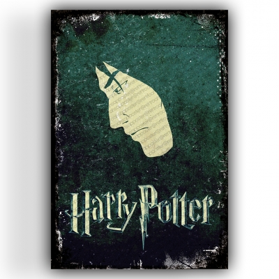 Harry Potter Ahşap Retro Vintage Poster 