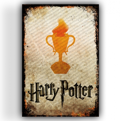 Harry Potter Ahşap Retro Vintage Poster 