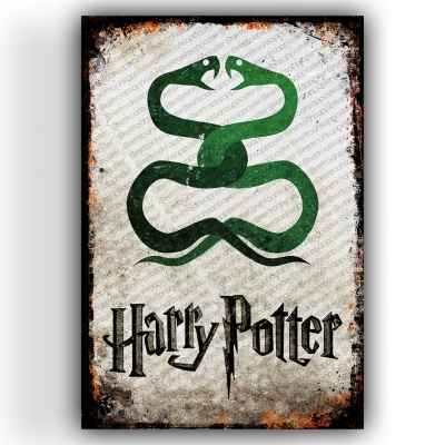 Harry Potter Ahşap Retro Vintage Poster 