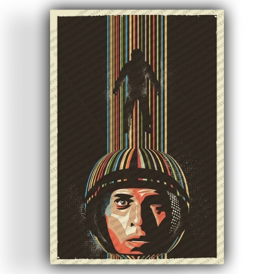 Interstellar Ahşap Retro Vintage Poster 
