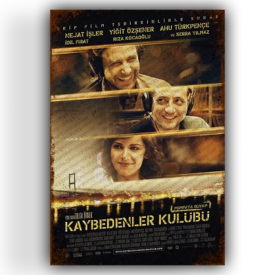 Kaybedenler Kulübü Ahşap Retro Vintage Poster 