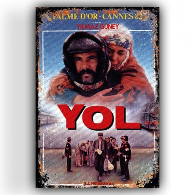 Yılmaz Güney Ahşap Retro Vintage Poster 