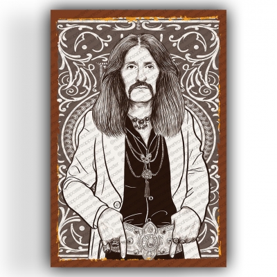 Barış Manço Ahşap Retro Vintage Poster 