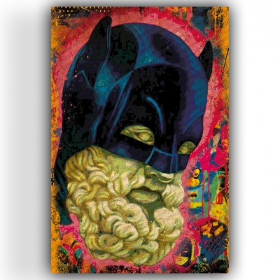 batman Ahşap Retro Vintage Poster 