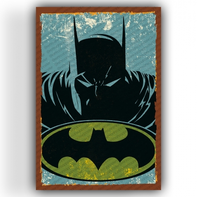 batman Ahşap Retro Vintage Poster 
