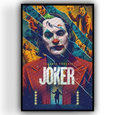 Joker Ahşap Retro Vintage Poster 