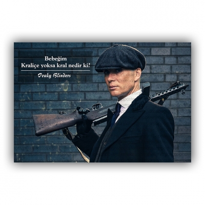 Peaky Blinders Ahşap Retro Vintage Poster 