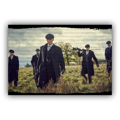Peaky Blinders Ahşap Retro Vintage Poster 
