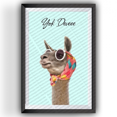 Yok Deveee Ahşap Retro Vintage Poster 