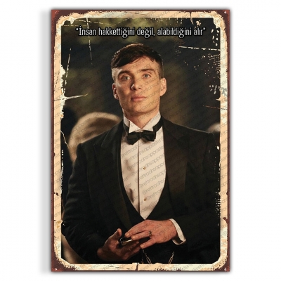 Peaky Blinders Ahşap Retro Vintage Poster 