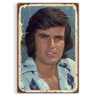 Tarık Akan Yeşilçam Ahşap Retro Vintage Poster 