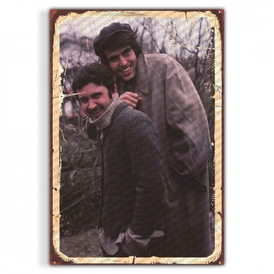 Tarık Akan Yeşilçam Ahşap Retro Vintage Poster 