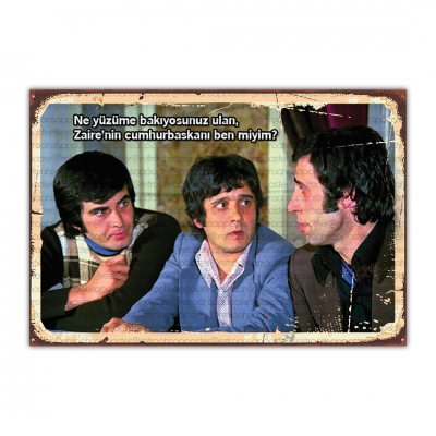 Yeşilçam Ahşap Retro Vintage Poster 