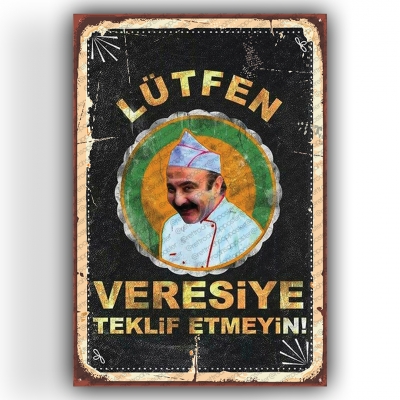 Erdal Bakkal Ahşap Retro Poster