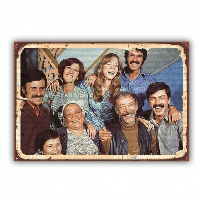Yeşilçam Ahşap Retro Poster