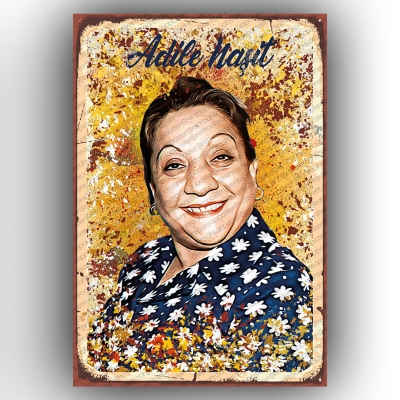 Adile Naşit Yeşilçam Ahşap Retro Poster