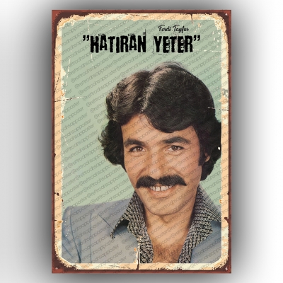 Ferdi Tayfur Ahşap Retro Poster