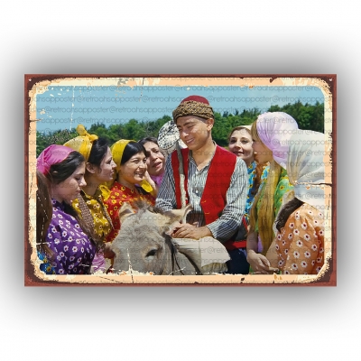 Keloğlan Yeşilçam Ahşap Retro Poster