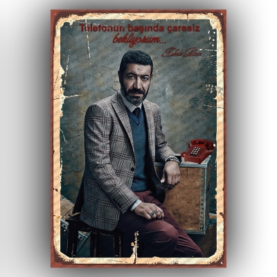 Hakan Altun Retro Ahşap Poster