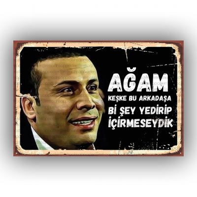 Kolpaçino Retro Ahşap Poster