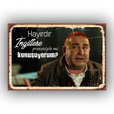 Kolpaçino  Retro Ahşap Poster