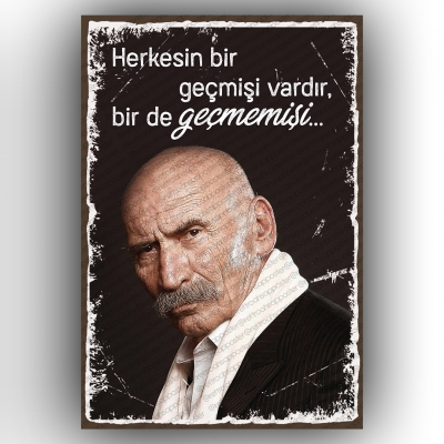  Ramiz Karaeski  Retro Ahşap Poster