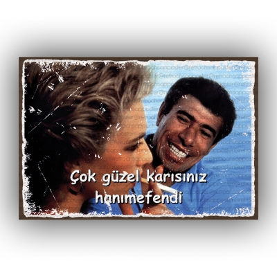 Yeşilçam Ahşap Poster