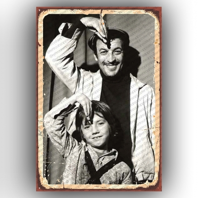 Yeşilçam Sadri Alışık Ahşap Poster