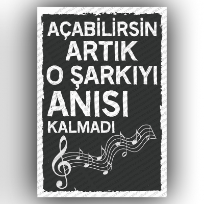 Açabilirsin artık... Retro Ahşap Poster
