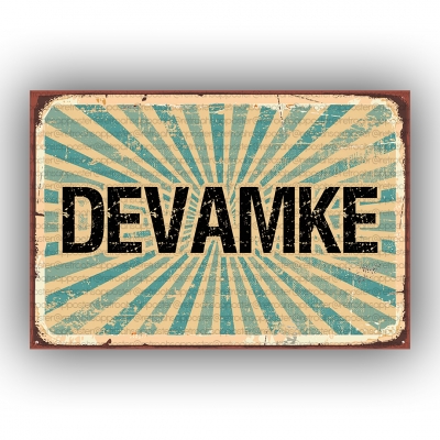 Devamke  Retro Ahşap Poster