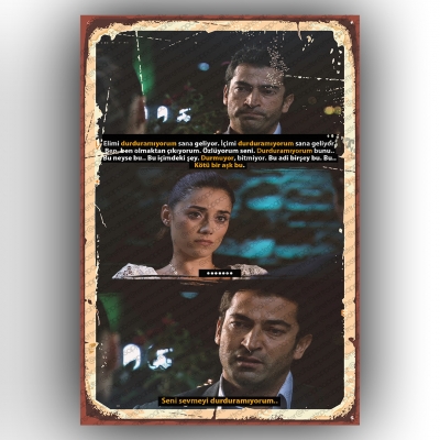 Ezel Retro Ahşap Poster