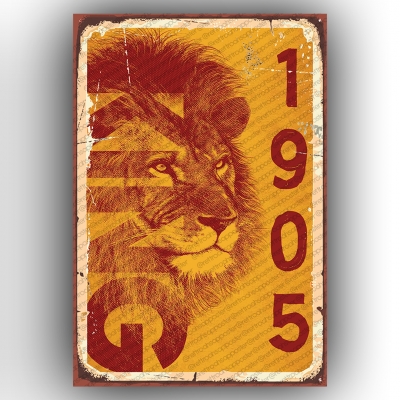 Galatasaray Retro Ahşap Poster