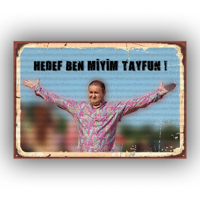 Kolpaçino  Retro Ahşap Poster