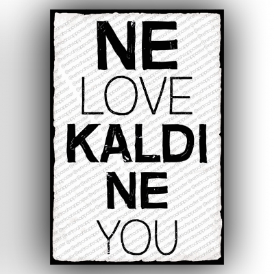 Ne love kaldı ne you Retro Ahşap Poster