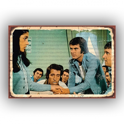 Yeşilçam Retro Ahşap Poster