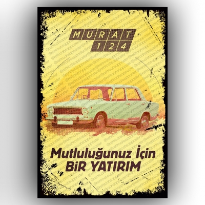 Hacı Murat Retro Ahşap Poster
