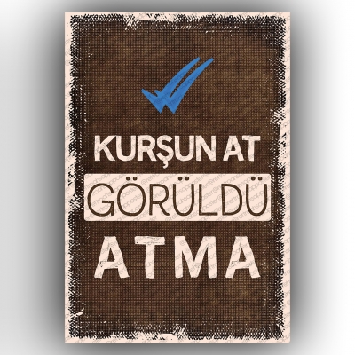 Kurşun At Ahşap Retro Vintage Poster 