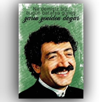 Müslüm Gürses Ahşap Retro Poster