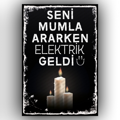Seni Mumla Ararken :))) Ahşap Retro Poster