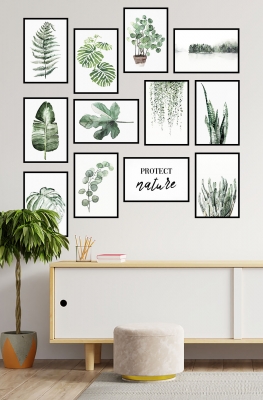 12 Parça Mdf Tablo Seti 20*30 cm Yeşilin Büyüsü 2