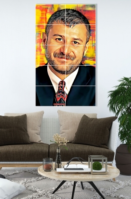 Azer Bülbül  10  Parçalı Ahşap Mdf Tablo Seti