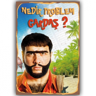 Nedir Problem Gardaş ? Recep İvedik Ahşap Retro Poster